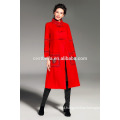 Elegant Long Overcoat for Women Cashmere Grey Woolen Coat